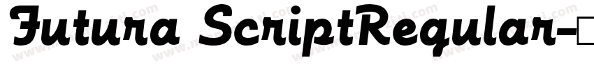 Futura ScriptRegular字体转换